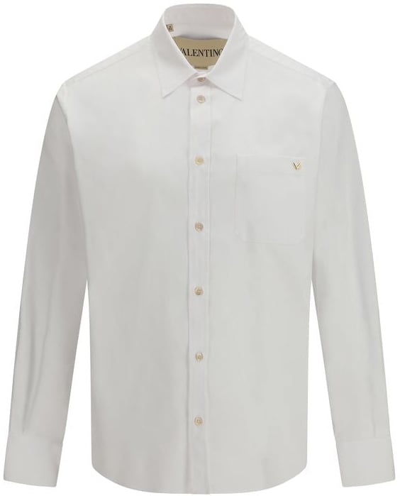 Valentino Valentino White Cotton Dress Shirt