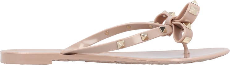 Valentino Rockstud Bow Flip Flops