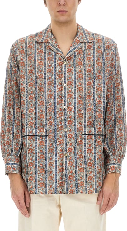 Valentino Pajama Shirt With "Voyage Imaginaire" Print