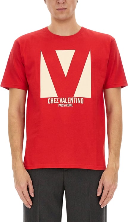 Valentino Cotton T-Shirt With Print
