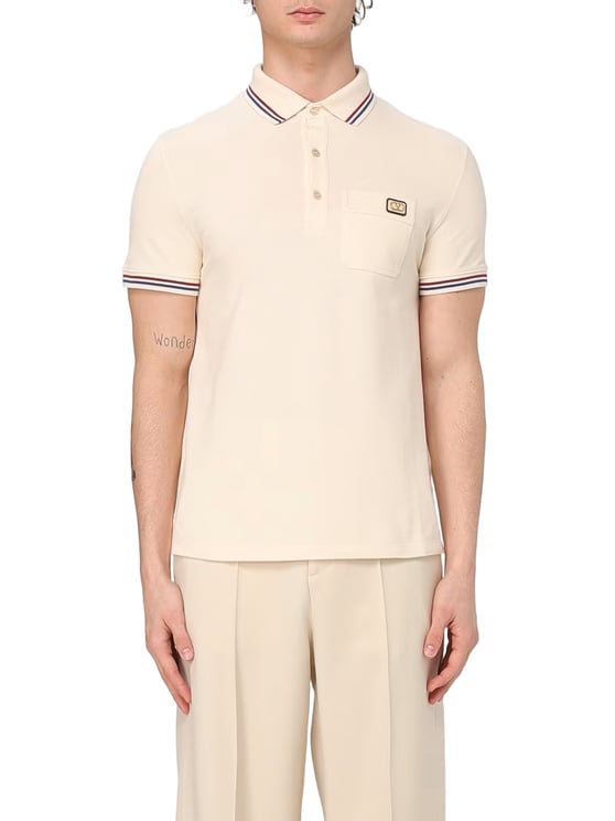 Valentino Short-Sleeved Polo Shirt with Contrasting Accents