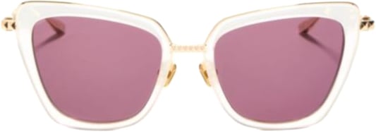 Valentino V - Daydream Ii Translucent White Cat-Eye Sunglasses