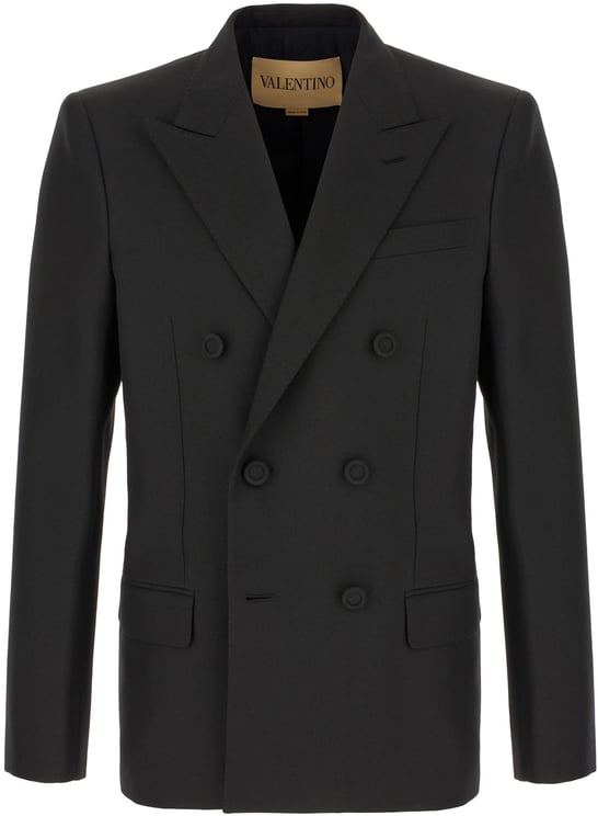 Valentino Valentino Garavani Midnight blue polyester blend blazer