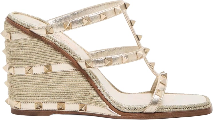 Valentino Valentino Garavani Rockstud Wedge Mules