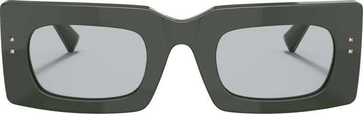 Valentino 4094 Sole Rectangular Acetate Sunglasses