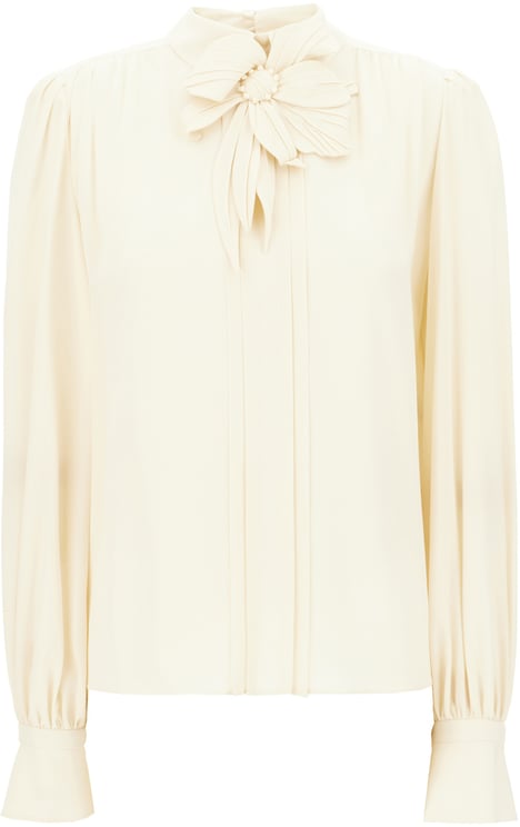 Valentino Valentino Garavani Cream silk blouse