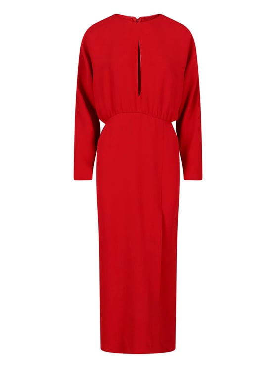 Valentino Red Silk Maxi Dress