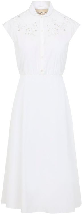 Valentino Valentino Embroidered Midi Dress