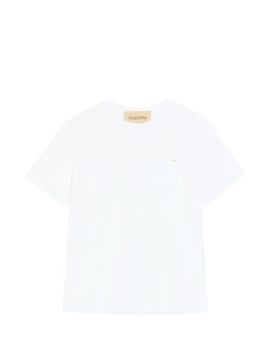 Valentino White T-Shirt Jersey Vgold Cotton T-shirt