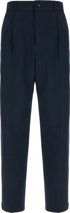 Valentino Valentino Garavani Midnight blue cotton pants