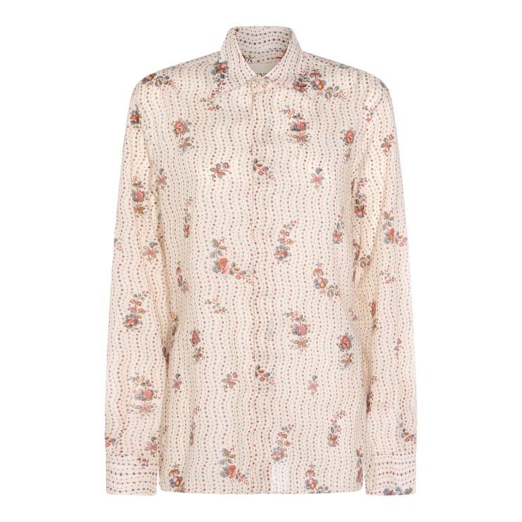 Valentino Red Button-Down Shirt