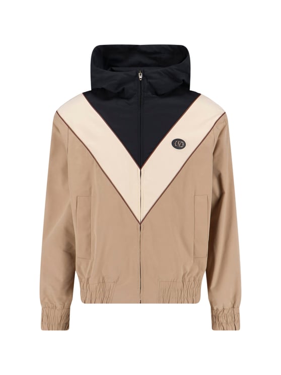 Valentino Beige Jacket With Structured Silhouette And Minimalist Design