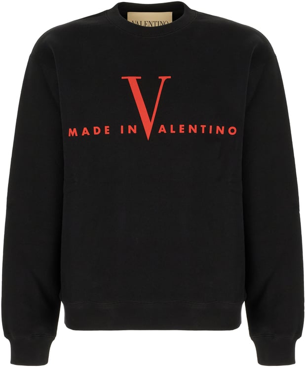 Valentino Valentino Garavani Black cotton sweatshirt