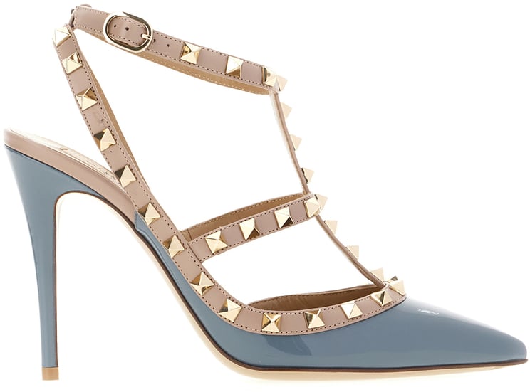 Valentino Valentino Garavani Two-tone leather Cage pumps