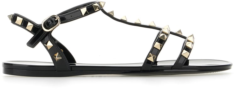 Valentino Valentino Garavani Black leather sandals
