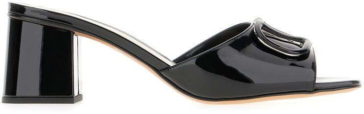 Valentino Valentino Garavani Black leather Slide mules