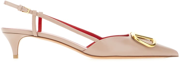 Valentino Valentino Garavani Antiqued pink leather pumps