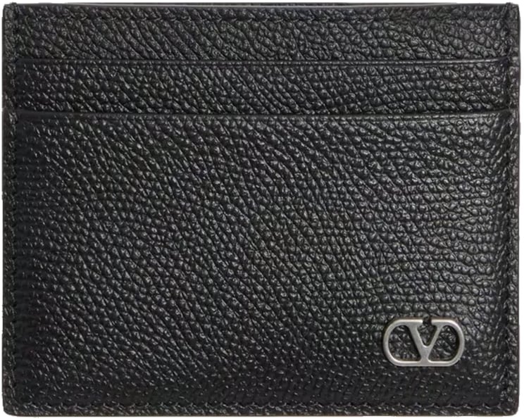Valentino Card Holder Vlogo Signature Leather Case