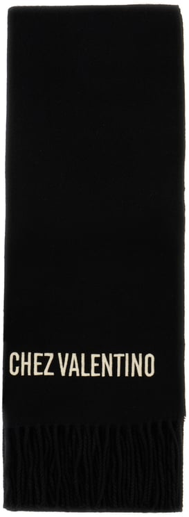 Valentino Valentino Garavani Black wool scarf