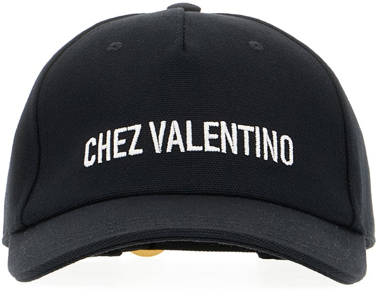 Valentino Valentino Garavani Black cotton baseball cap