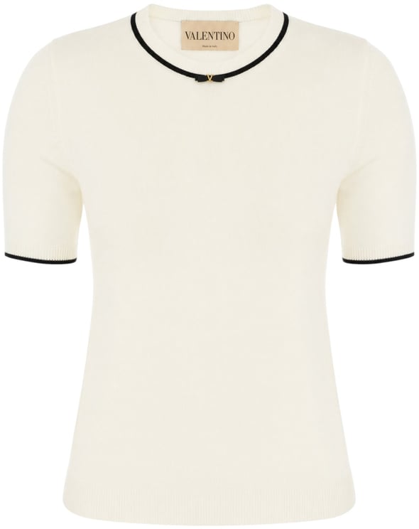 Valentino Valentino Garavani Ivory wool sweater