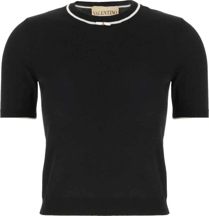 Valentino Valentino Garavani Black wool sweater