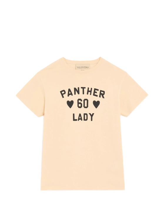 Valentino Light Beige Boxy Cotton T-Shirt