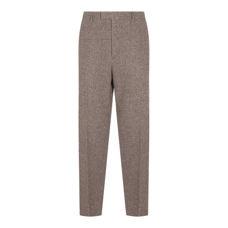 Valentino Tailored Trousers with Textured Fabric and Concealed Fastening