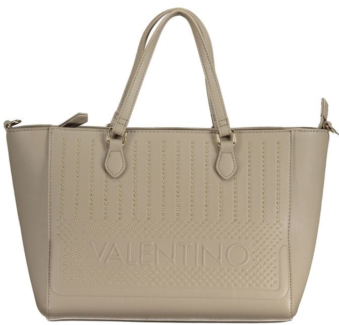 Valentino by Mario Valentino Mario Valentino Beige Polyurethane Women Handbag