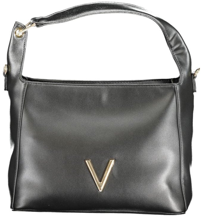 Valentino by Mario Valentino Mario Valentino Black Polyurethane Women's Shoulder Bag