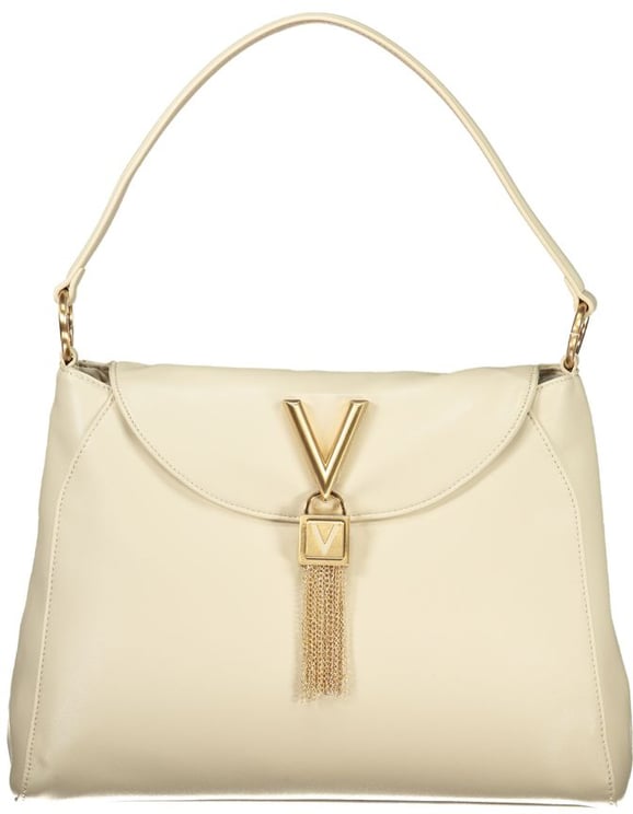 Valentino by Mario Valentino Mario Valentino Beige Polyurethane Women Shoulder Bag