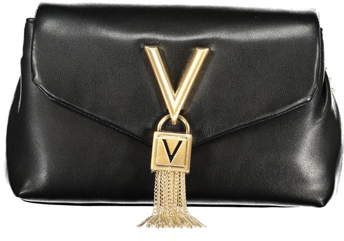 Valentino by Mario Valentino Mario Valentino Black Polyurethane Women Shoulder Bag