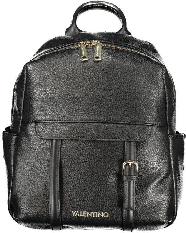 Valentino by Mario Valentino Mario Valentino Black Polyurethane Women Backpack