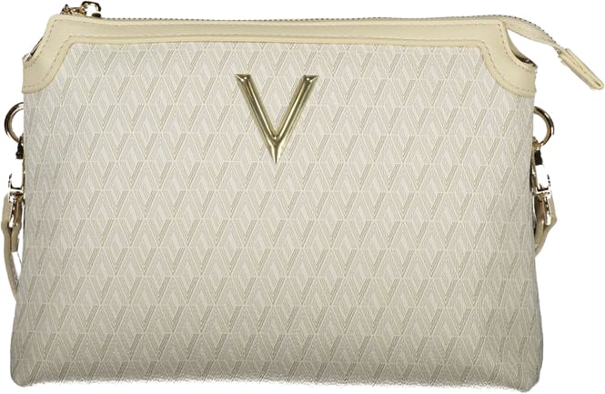 Valentino by Mario Valentino Mario Valentino Beige Polyurethane Women's Bag with Adjustable Shoulder Strap