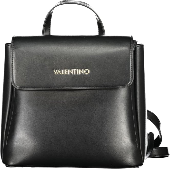 Valentino by Mario Valentino Mario Valentino Black Polyurethane Women's Backpack