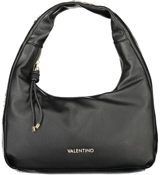 Valentino by Mario Valentino Mario Valentino Black Polyurethane Women's Shoulder Bag