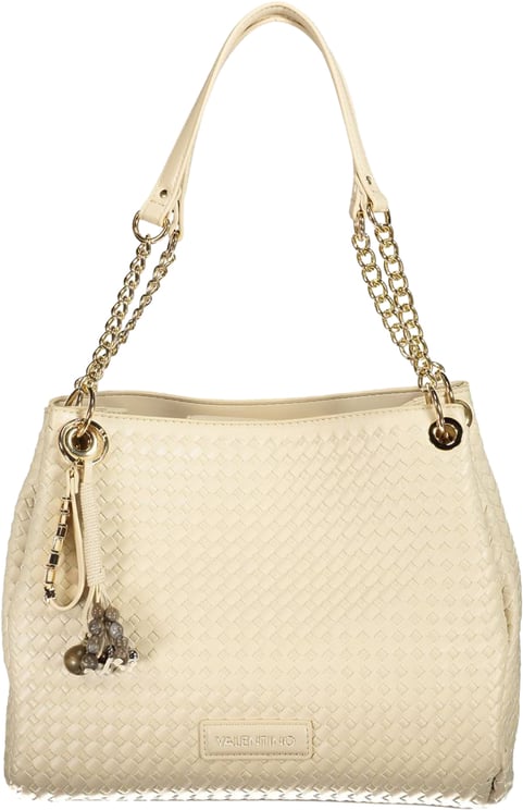 Valentino by Mario Valentino Mario Valentino Beige Polyurethane Women's Bag with Adjustable and Removable Strap