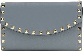 Valentino Garavani Valentino Garavani Blue Calf Leather Bos Taurus Wallet