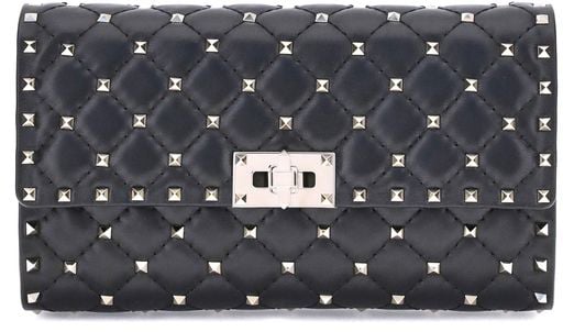 Valentino Garavani Valentino Garavani Black Lamb Ovis Aries Aries Shoulder Bag