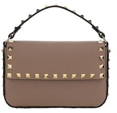 Valentino Garavani Valentino Garavani Beige Calf Leather Bos Taurus Shoulder Bag