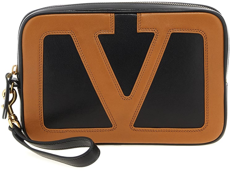 Valentino Garavani Valentino Garavani Multicolor Lamb Leather Clutch Bag