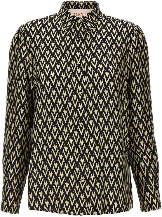Valentino Garavani Valentino Garavani Bicolor Silk Blouse