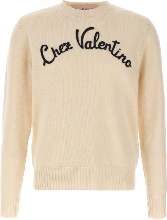 Valentino Garavani Valentino Garavani Beige Virgin Wool Cardigan