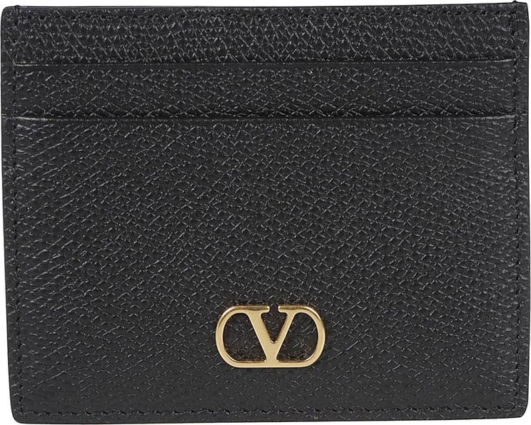 Valentino Garavani Textured Leather Cardholder with VLogo Signature Detail