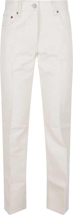 Valentino Garavani Straight-Leg Ivory Jeans