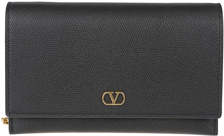 Valentino Garavani Textured Leather Clutch