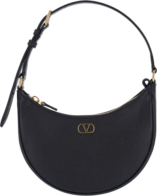 Valentino Garavani "Vlogo Signature" Mini Hobo Bag Black