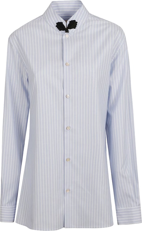 Valentino Garavani Elegant White Shirt With Embroidered Motif
