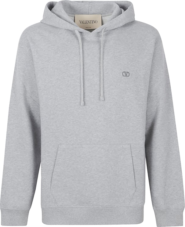 Valentino Garavani Regular Fit Hooded Sweatshirt with VLogo Embroidery