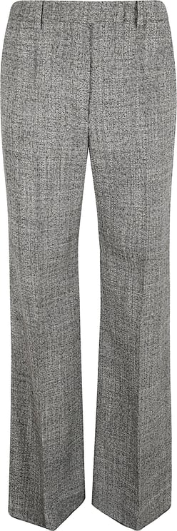 Valentino Garavani Flared White Trousers With Metal Closure